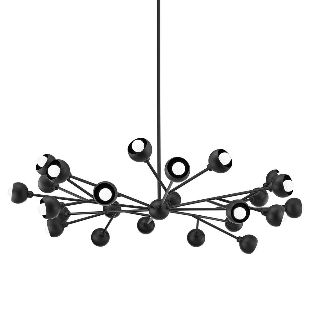 Troy Lighting - F7424-SBK - 24 Light Chandelier - Colt - Soft Black