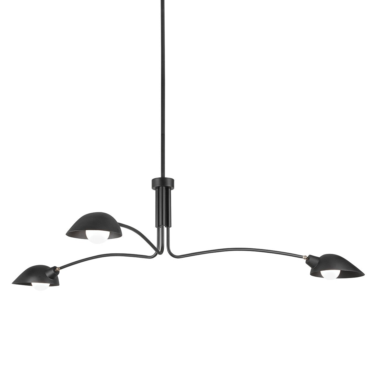 Troy Lighting - F7813-SBK - Three Light Chandelier - Leo - Soft Black