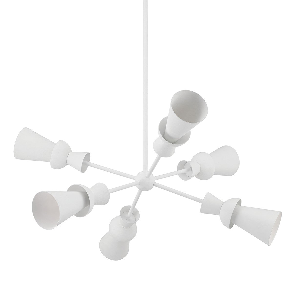 Troy Lighting - F7906-GSW - Six Light Chandelier - Florence - Gesso White