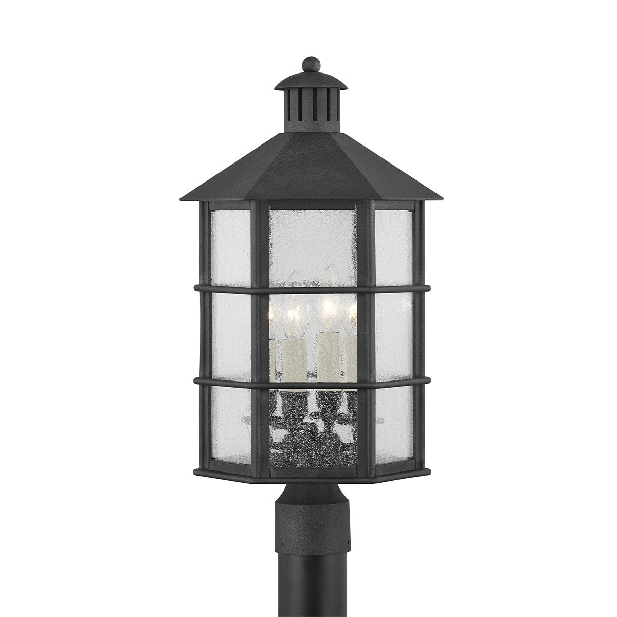 Troy Lighting - P2522-FRN - Four Light Outdoor Post - Lake County - French Iron