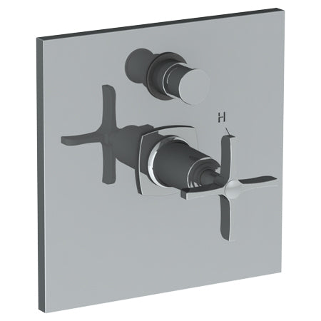 Wall Mounted Pressure Balance Shower Trim With Diverter, 7"