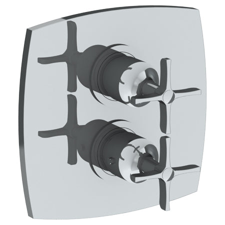 Wall Mounted Thermostatic Shower Trim With Built-In Control, 7 1/2"