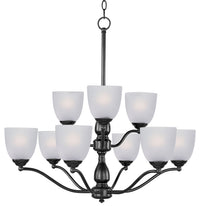 Maxim - 10066FTBK - Nine Light Chandelier - Stefan - Black