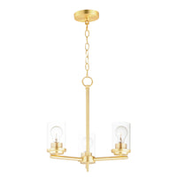 Corona Three Light Chandelier in Multiple Finishes - Maison&Co.