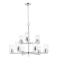 Corona Nine Light Chandelier in Multiple Finishes - Maison&Co.