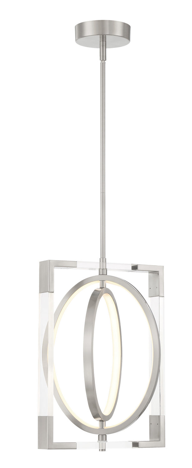 George Kovacs - P2264-084-L - LED Pendant - Double Take - Brushed Nickel