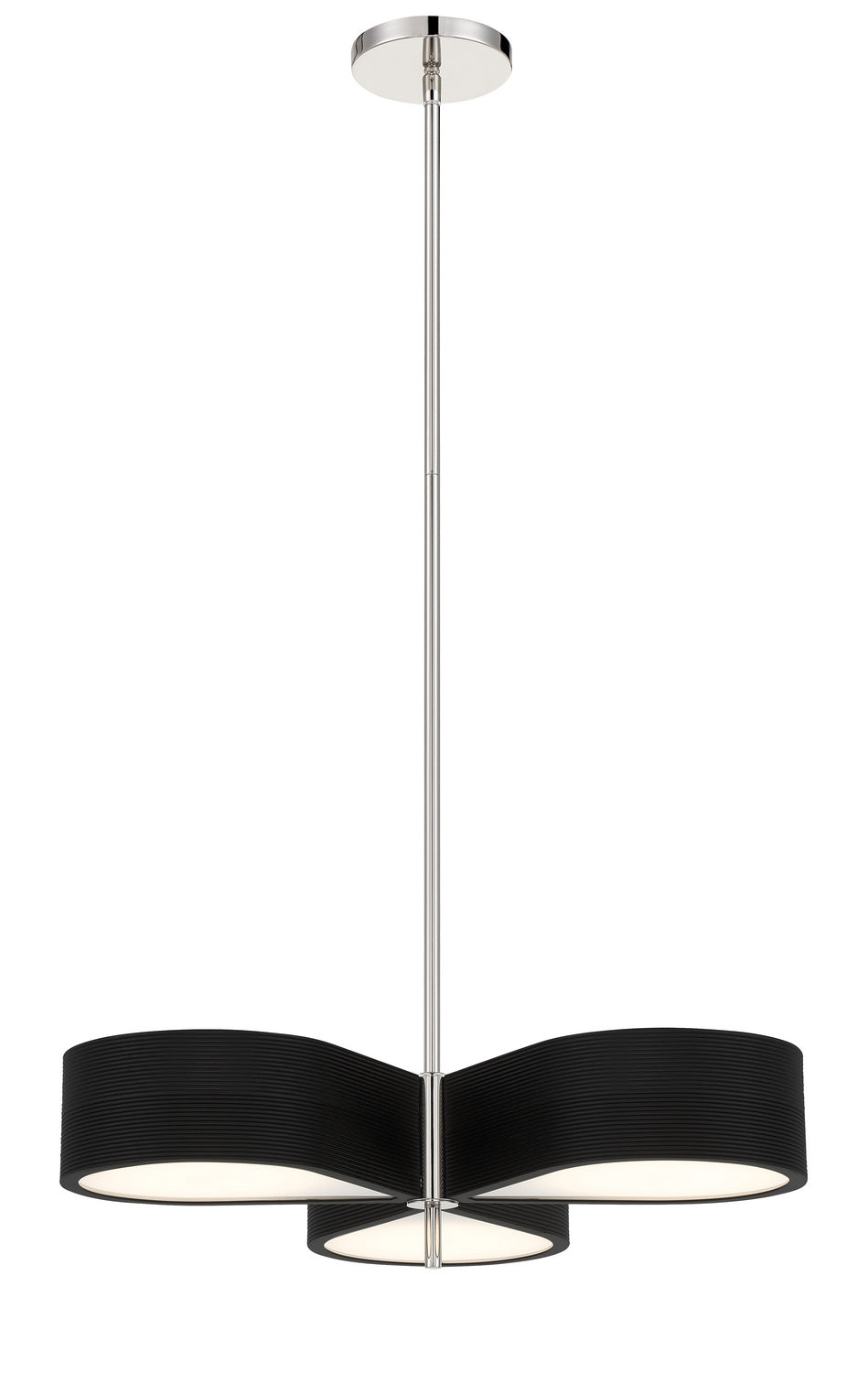 George Kovacs - P5345-572-L - LED Pendant - Side Step - Coal With Polished Nichel High