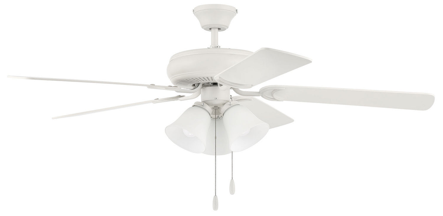 Craftmade - DCF52C3W - Decorator's Choice 3 Light Kit 52"Ceiling Fan in Mulltiple Finishes - Decorator's Choice 3 Light Kit