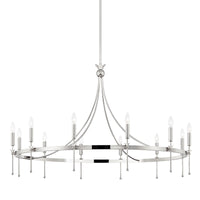 Hudson Valley - 4351-PN - 12 Light Chandelier - Gates - Polished Nickel