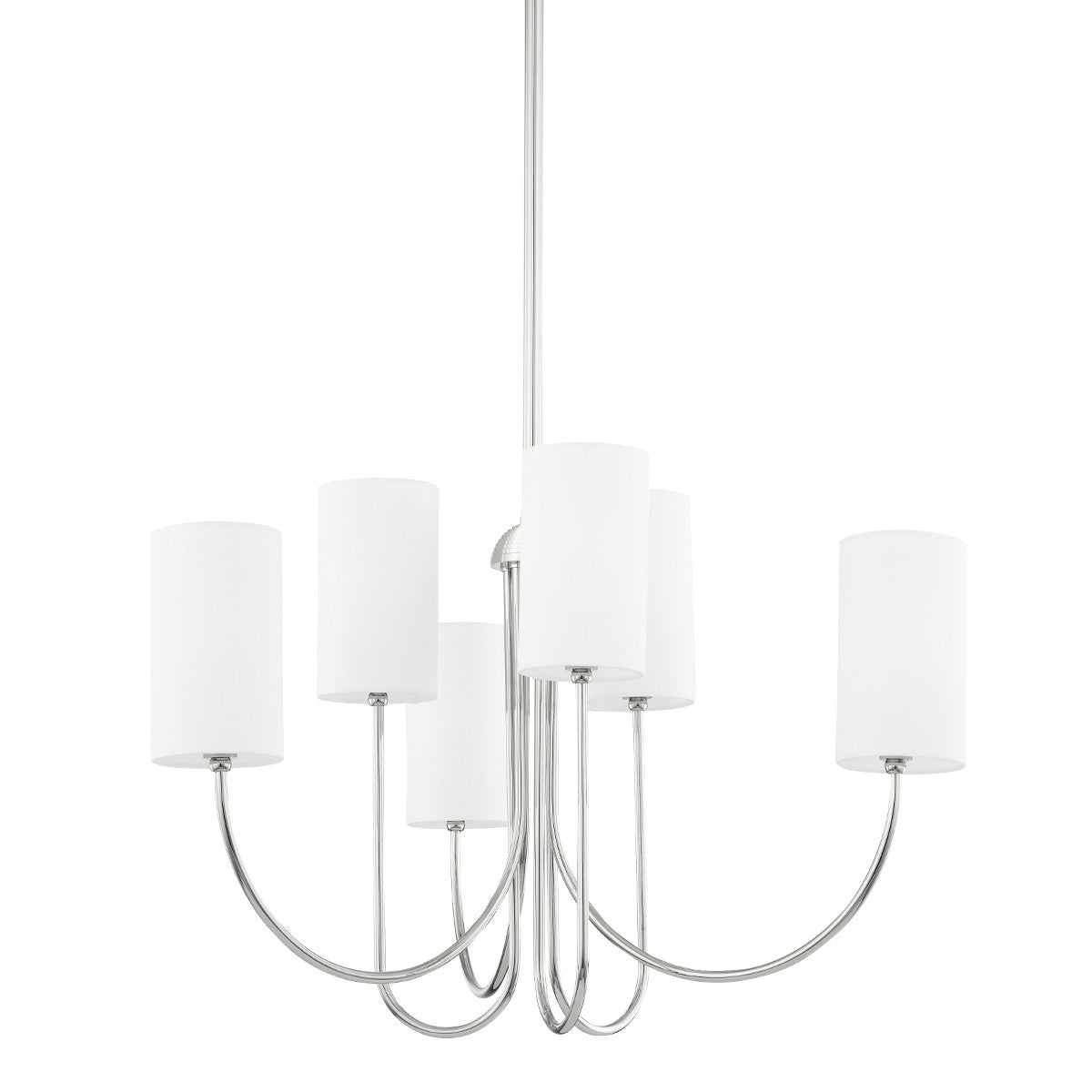 Hudson Valley - 6828-PN - Six Light Chandelier - Harlem - Polished Nickel