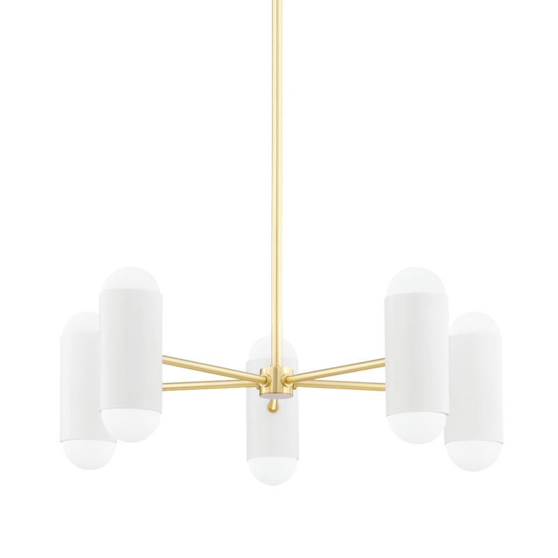 Mitzi - H484810-AGB/SWH - Ten Light Chandelier - Kira - Aged Brass/Soft White Combo