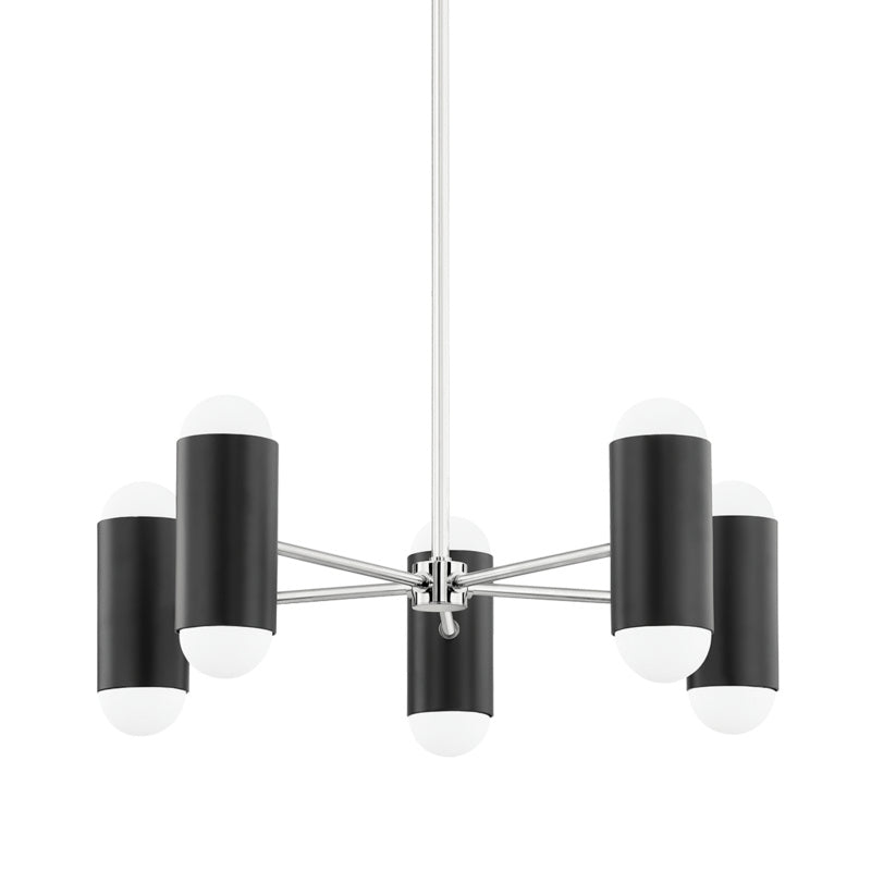 Mitzi - H484810-PN/SBK - Ten Light Chandelier - Kira - Polished Nickel/Soft Black