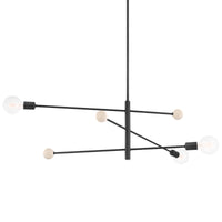 Mitzi - H491803-SBK - Three Light Chandelier - Slater - Soft Black