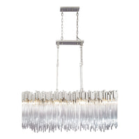 Varaluz - 309N08RN - Eight Light Linear Pendant - Matrix - Rainy Night