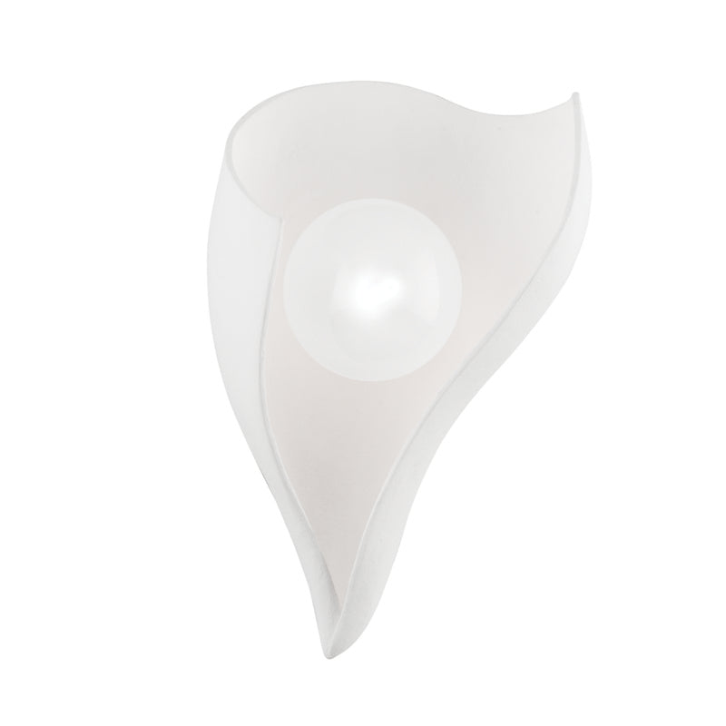 Corbett Lighting - 331-01-GSW - One Light Wall Sconce - Moonstone - Gesso White