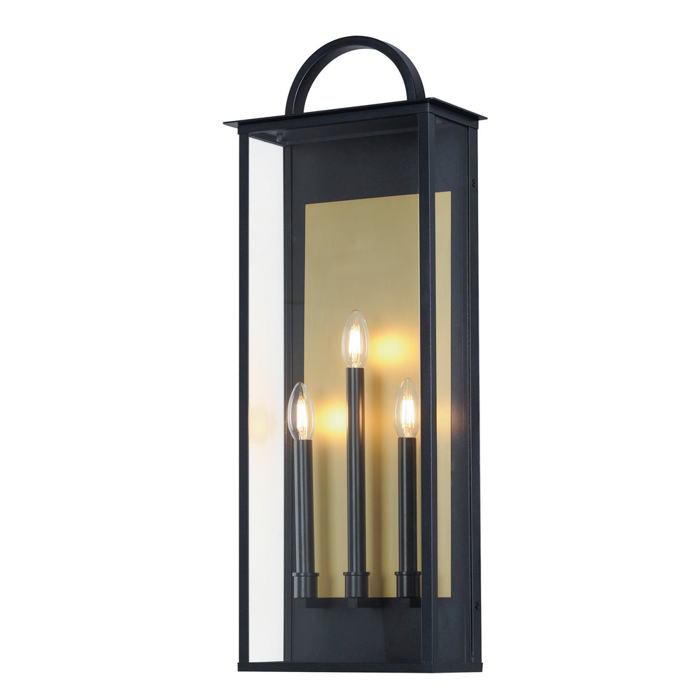 Maxim - 30758CLBK - Three Light Outdoor Wall Sconce - Manchester - Black