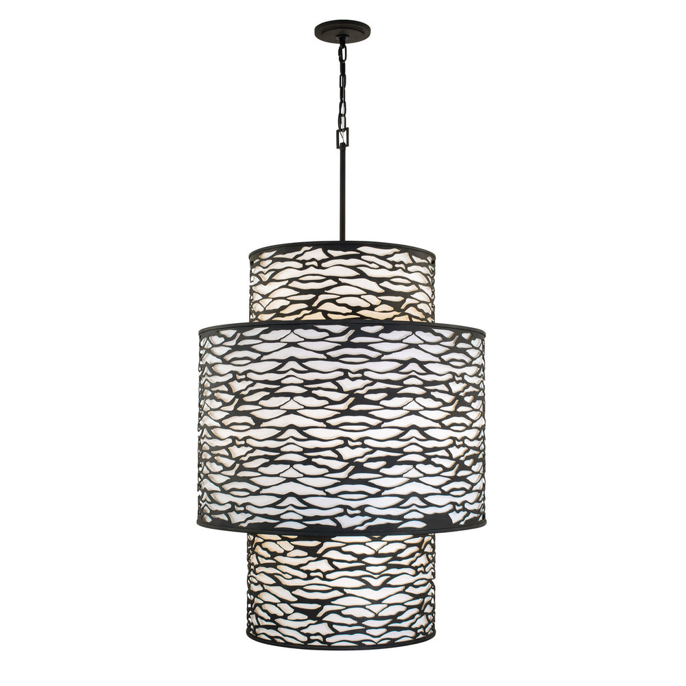 Varaluz - 348F16CB - 16 Light Foyer Pendant - Kato - Carbon Black