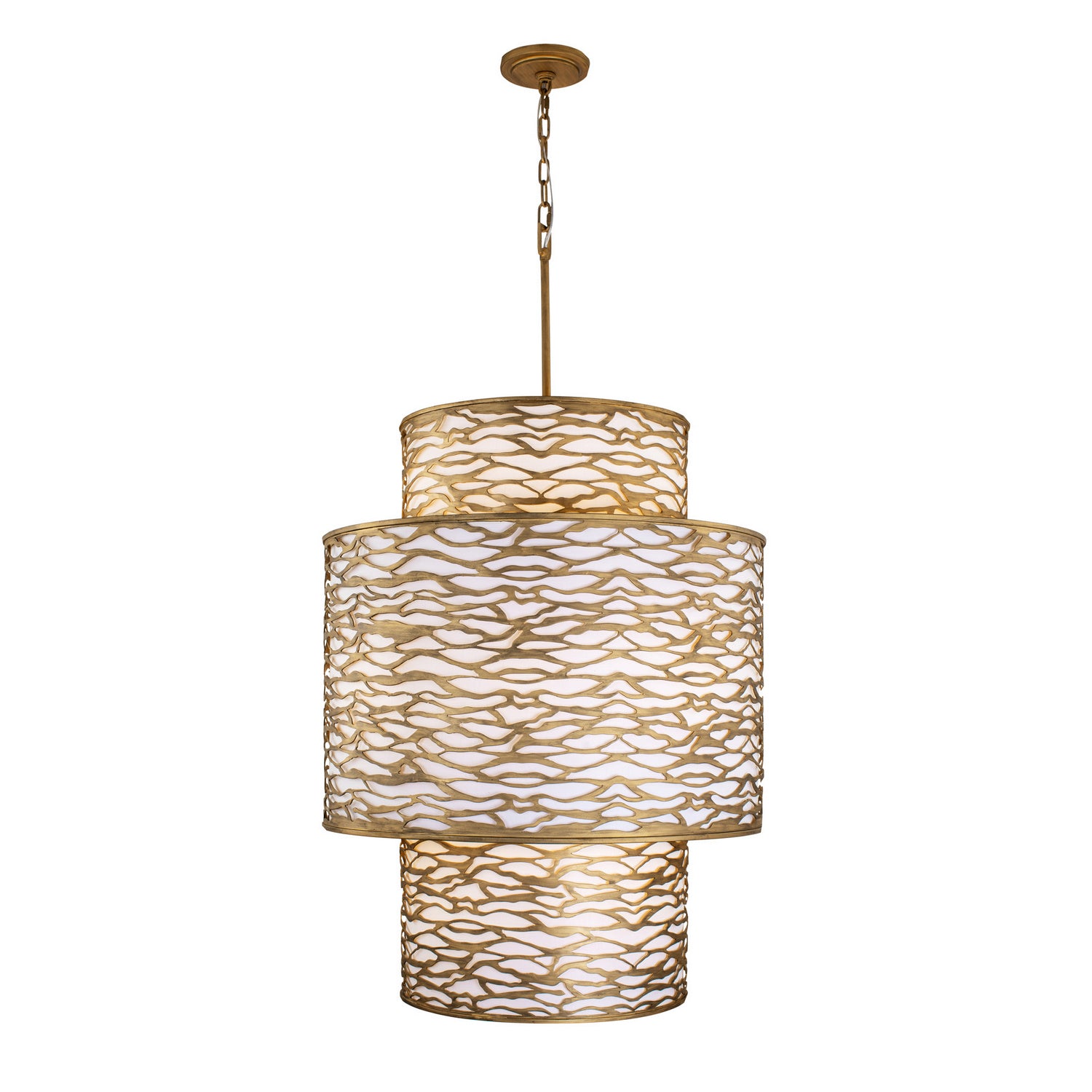 Varaluz - 348F16HG - 16 Light Foyer Pendant - Kato - Havana Gold