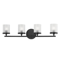 Mitzi - H239304-SBK - Four Light Bath and Vanity - Ryan - Soft Black