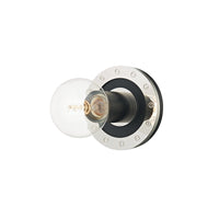 Troy Lighting - B2081-PN/SBK - One Light Bath and Vanity - Teo - Polished Nickel/Soft Black