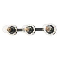 Troy Lighting - B2083-PN/SBK - Three Light Bath And Vanity - Teo - Polished Nickel/Soft Black