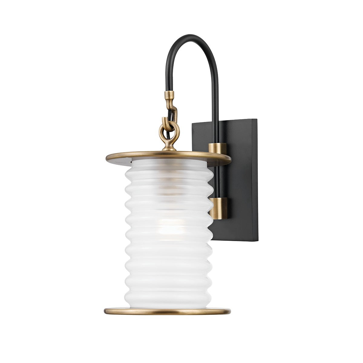 Troy Lighting - B4451-PBR/TBK - One Light Wall Sconce - Danvers - Patina Brass/Textured Black