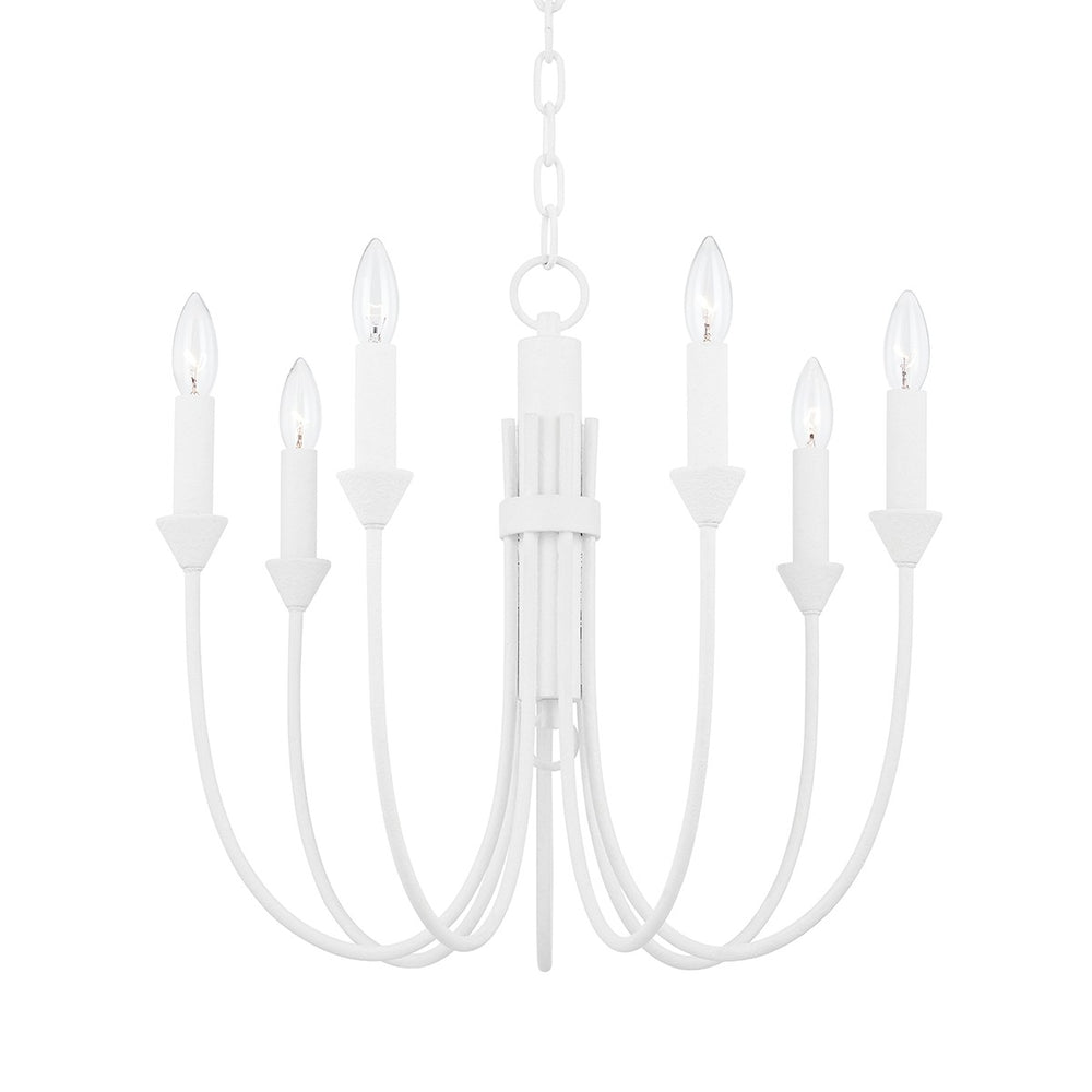 Troy Lighting - F1007-GSW - Seven Light Chandelier - Cate - Gesso White