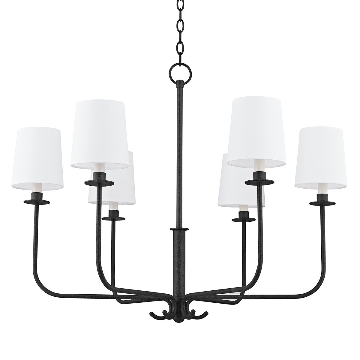 Troy Lighting - F7736-FOR - Six Light Chandelier - Bodhi - Forged Iron