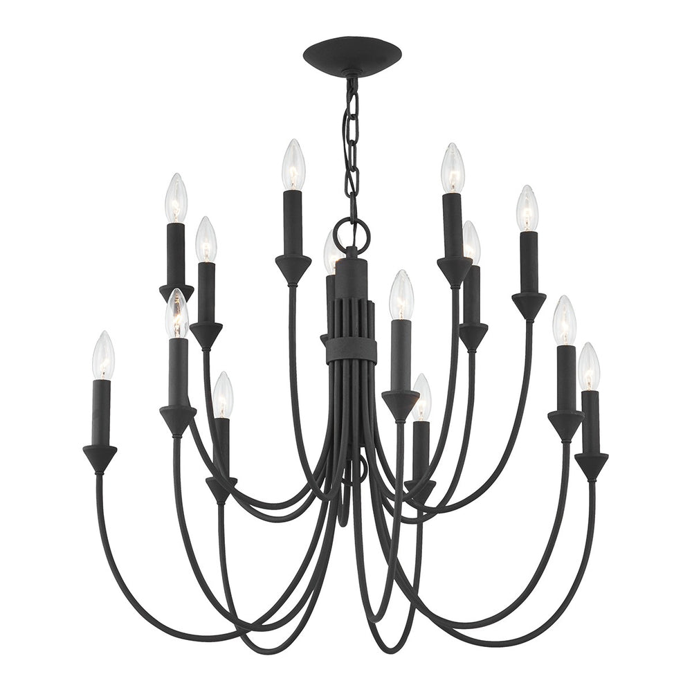 Troy Lighting - F1014-FOR - 14 Light Chandelier - Cate - Forged Iron