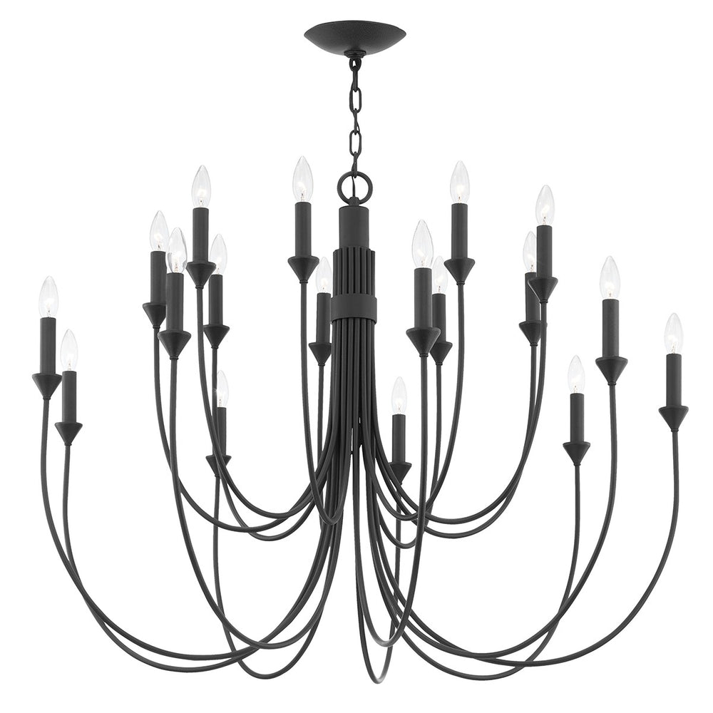 Troy Lighting - F1018-FOR - 18 Light Chandelier - Cate - Forged Iron