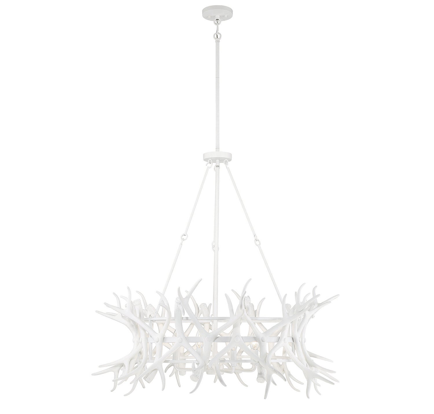 Savoy House - 1-1760-8-80 - Eight Light Chandelier - Daniels - Matte White