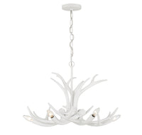 Savoy House - 1-1761-6-80 - Six Light Chandelier - Daniels - Matte White