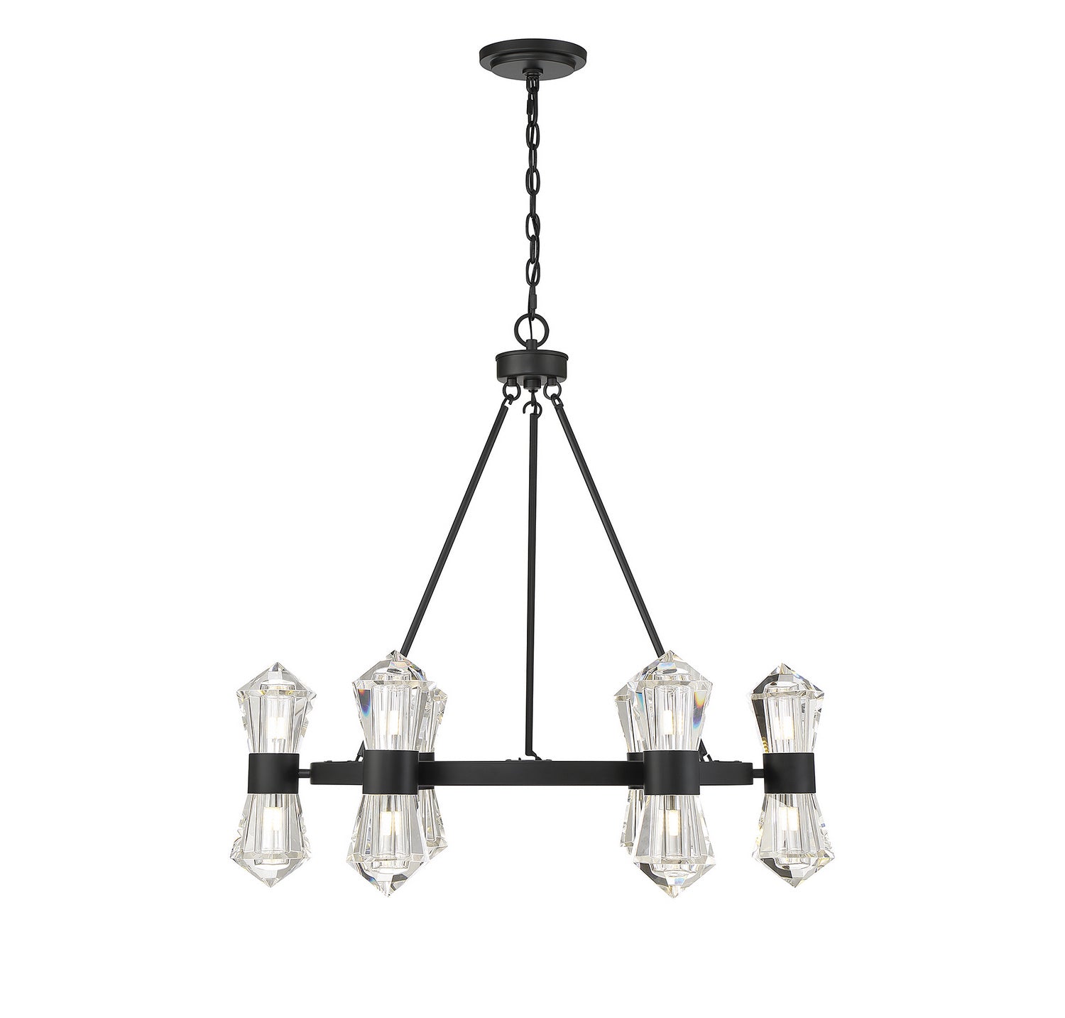 Savoy House - 1-1939-12-89 - LED Chandelier - Dryden - Matte Black