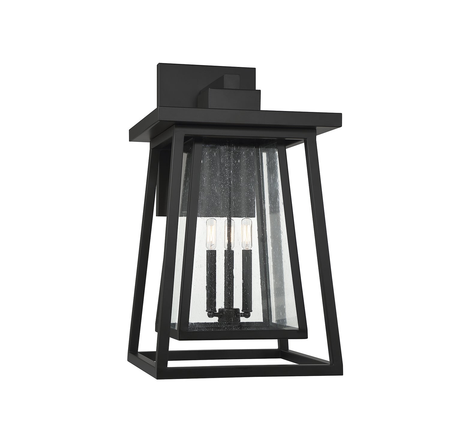 Savoy House - 5-2023-BK - Three Light Outdoor Wall Lantern - Denver - Matte Black