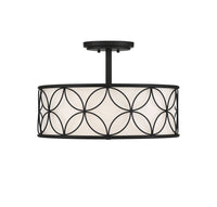 Savoy House - 6-1953-4-89 - Four Light Semi-Flush Mount - Reid - Matte Black