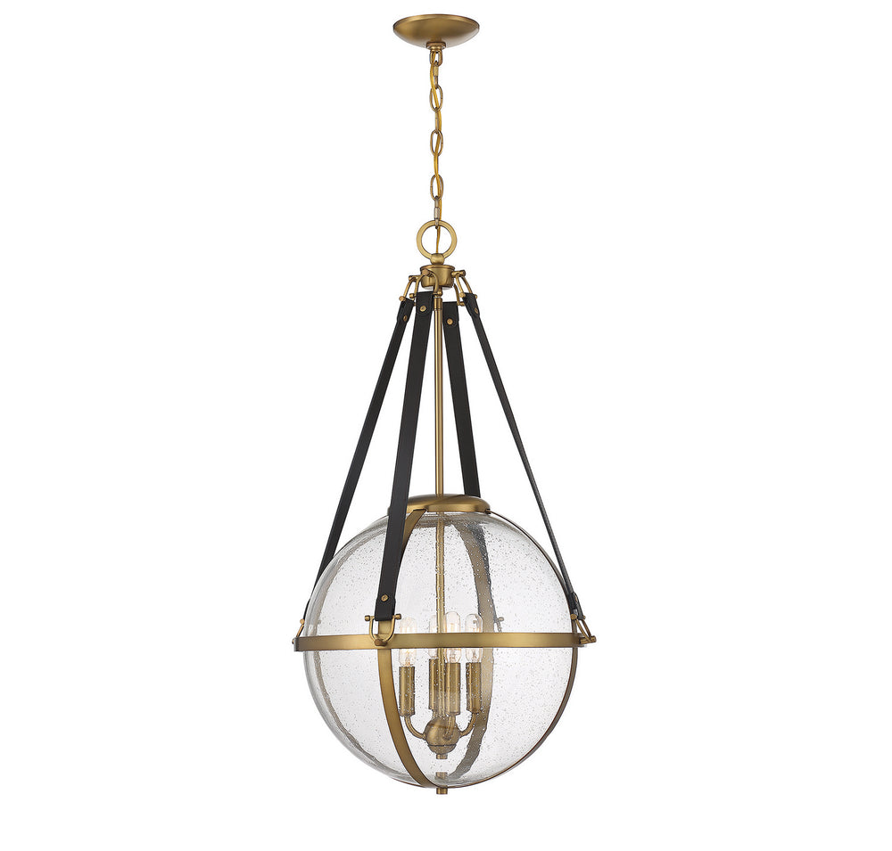 Savoy House - 7-1836-4-322 - Four Light Pendant - Bozeman - Warm Brass