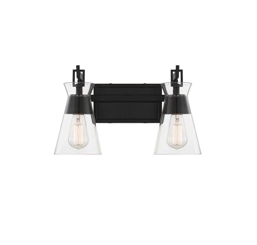 Savoy House - 8-1830-2-BK - Two Light Bathroom Vanity - Lakewood - Matte Black