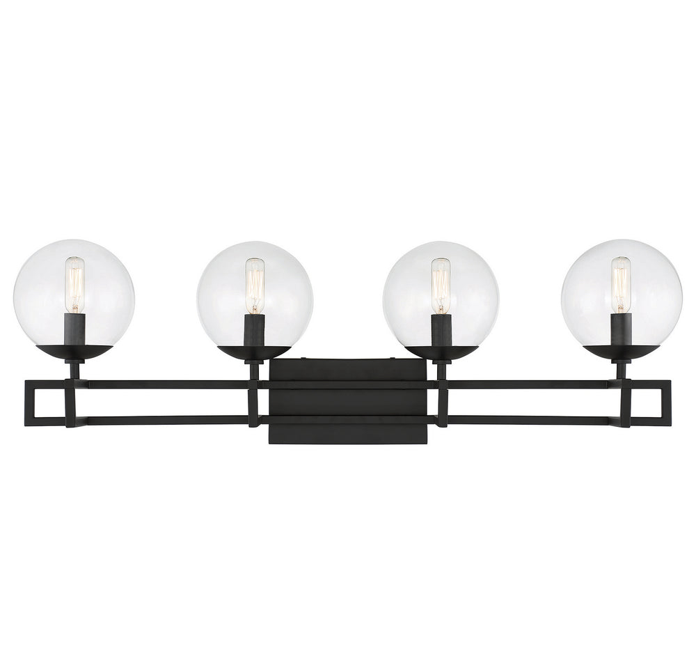 Savoy House - 8-1860-4-BK - Four Light Bathroom Vanity - Crosby - Matte Black