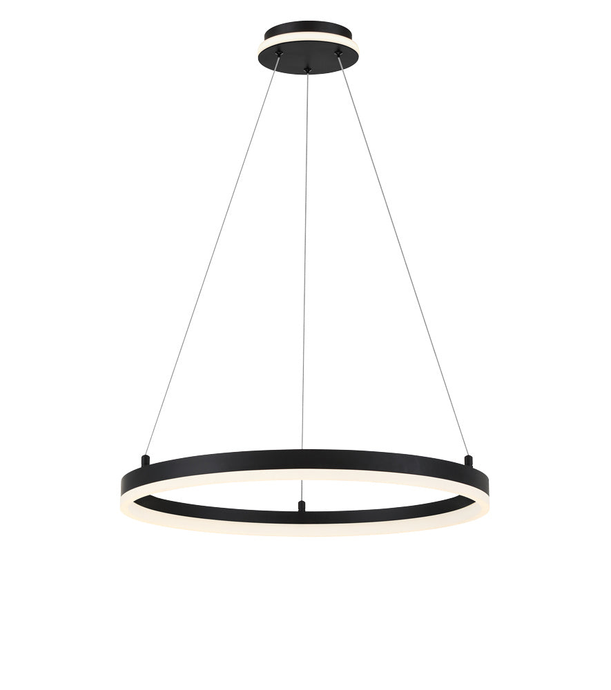 George Kovacs - P1911-66A-L - LED Pendant - Recovery - Matte Black