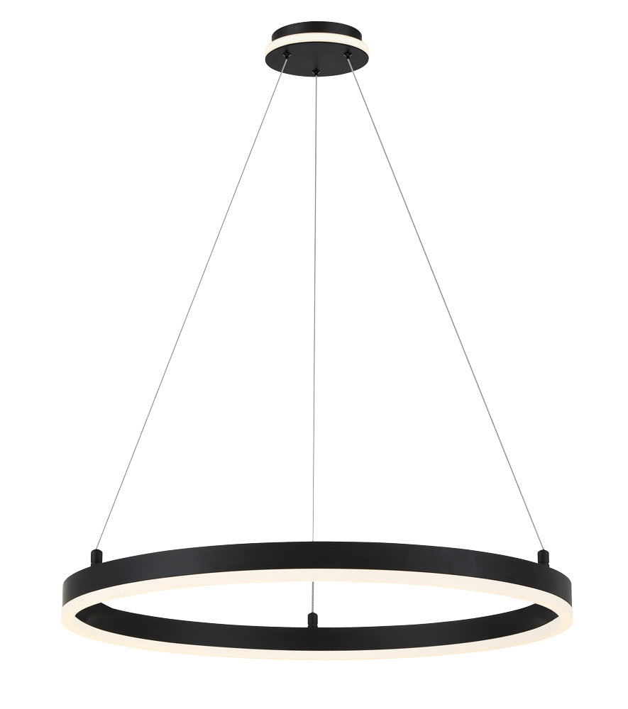 George Kovacs - P1912-66A-L - LED Pendant - Recovery - Matte Black