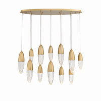 Eurofase - 43861-035 - 12 Light Chandelier - Ecrou - Gold