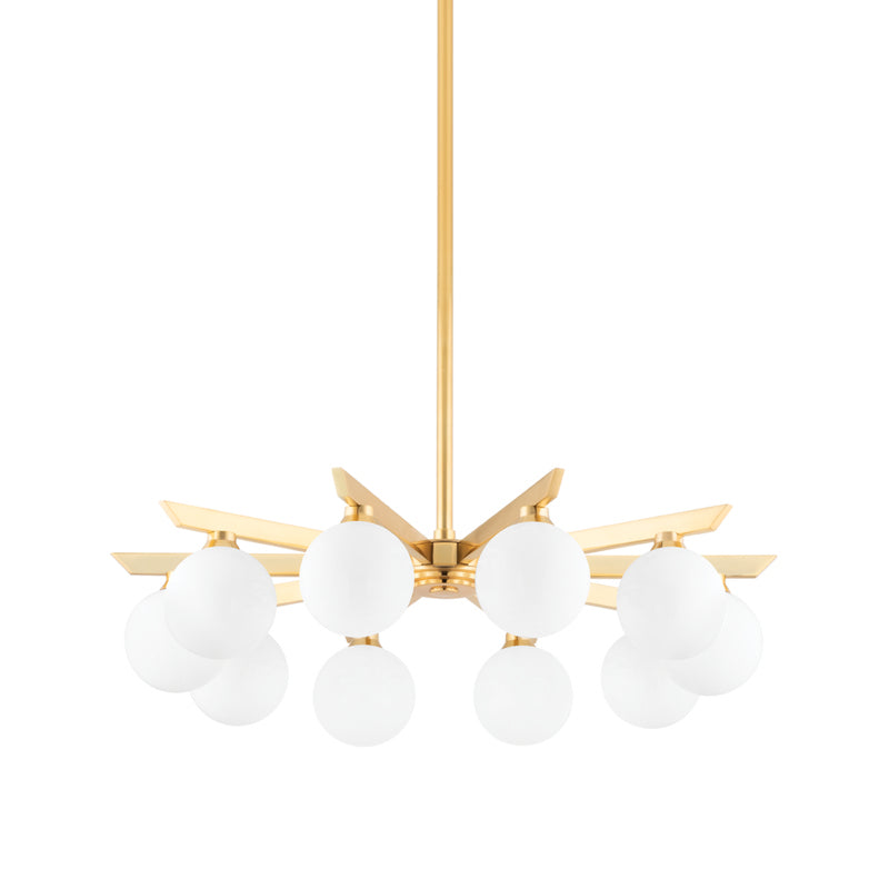 Corbett Lighting - 402-10-VB - Ten Light Chandelier - Astra - Vintage Brass