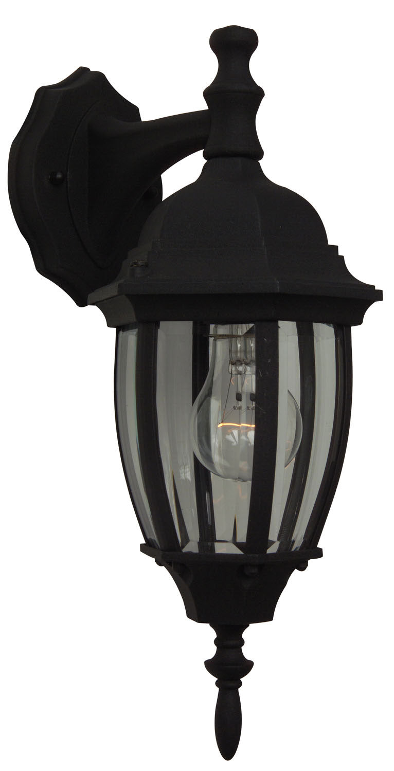 Craftmade - Z264-TB - Bent Glass Cast One Light Wall Mount in Textured Black Finish - Bent Glass Cast