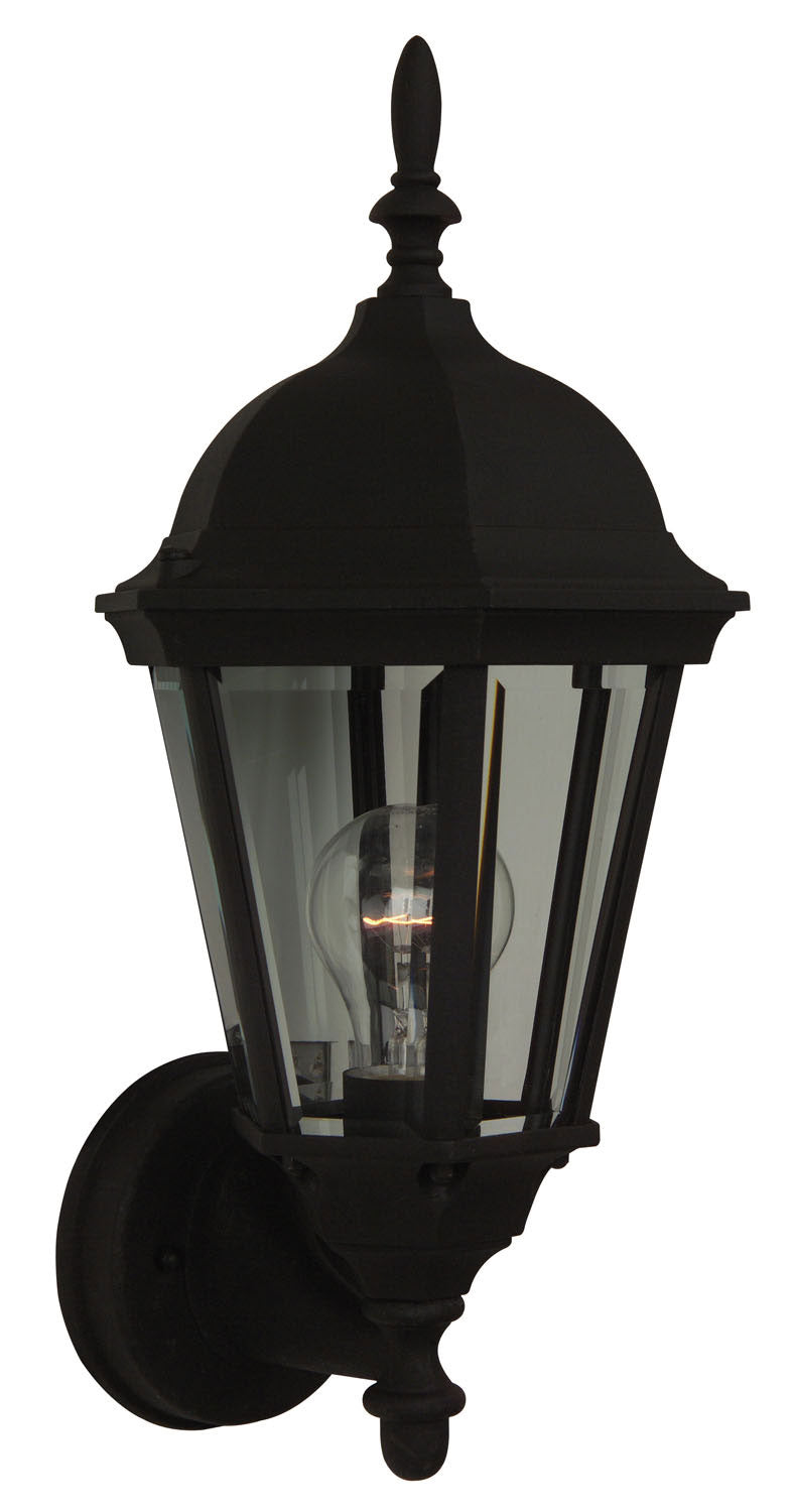 Craftmade - Z316-TB - Straight Glass Cast One Light Wall Mount in Textured Black Finish - Straight Glass Cast