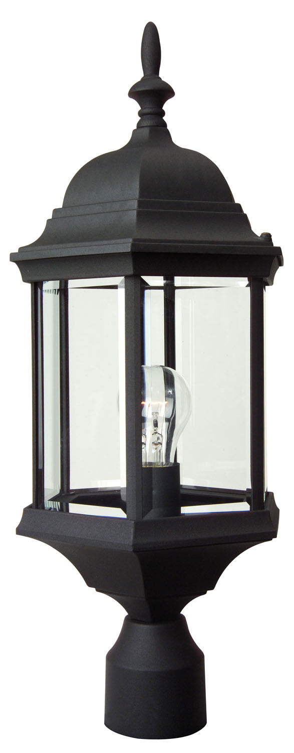 Craftmade - Z695-TB - Hex Style Cast One Light Post Mount in Textured Black Finish - Hex Style Cast