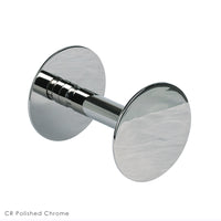 Wall-mount toilet paper holder made of chrome plated brass. Diam: 4", D: 4 3/4". - Maison&Co.