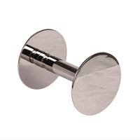 Wall-mount toilet paper holder made of chrome plated brass. Diam: 4", D: 4 3/4". - Maison&Co.