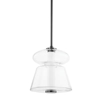 Hudson Valley - 5313-BLNK - LED Pendant - Palermo - Black Nickel