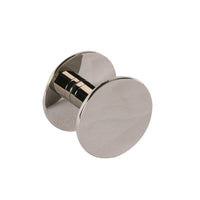 Wall-mount robe hook made of chrome plated brass.  Diam: 2", D: 1 1/2". - Maison&Co.