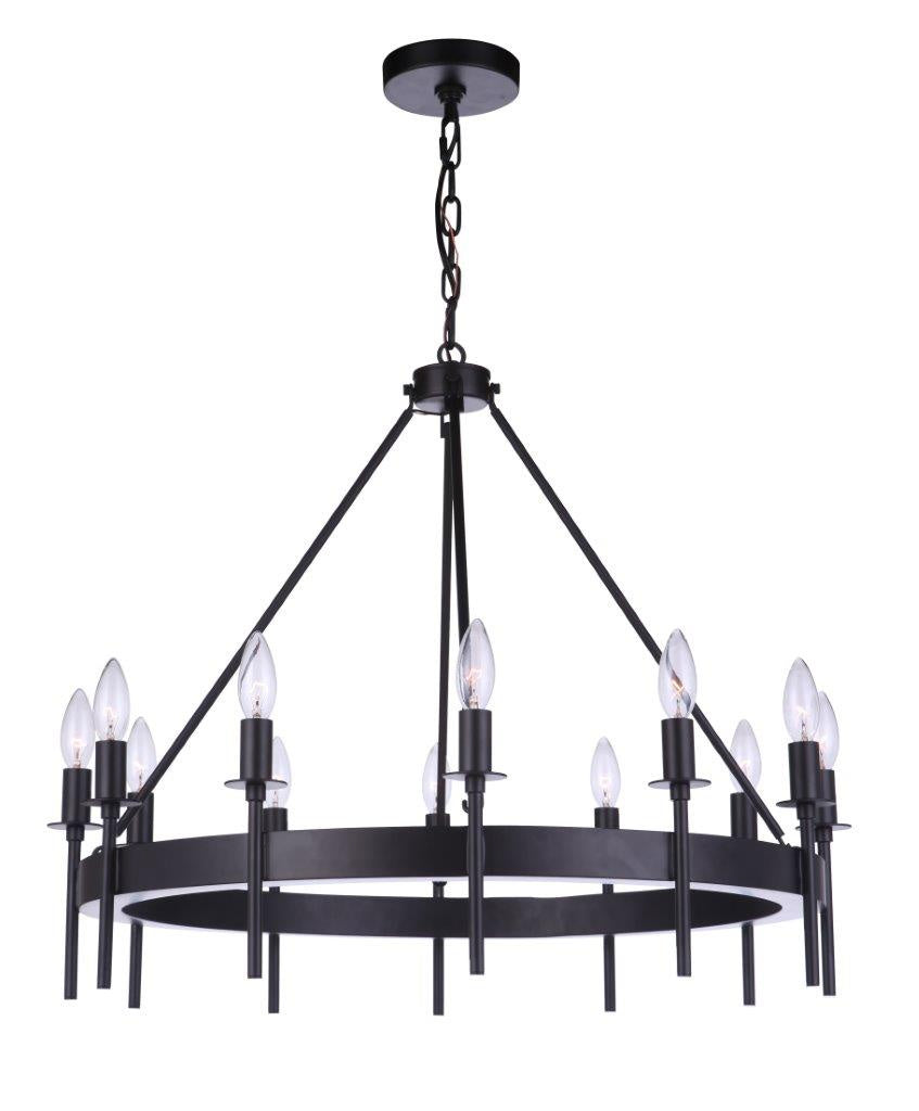 Craftmade - 54312 - Larrson 12 Light Chandelier in Mulltiple Finishes - Larrson